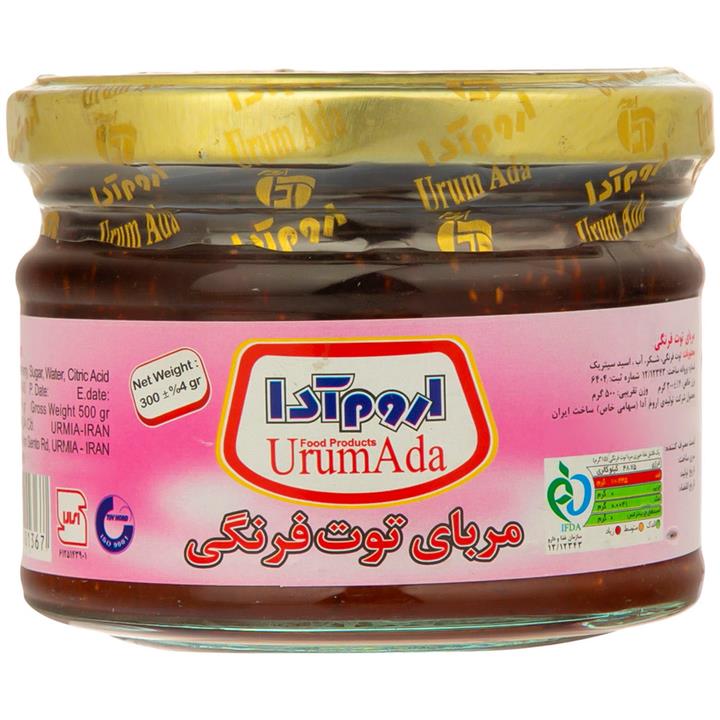 مربا توت فرنگی اروم آدا 300 گرمی